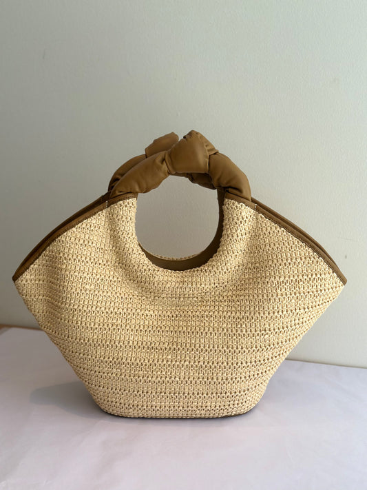 HEREU CASTELL RAFFIA BAG