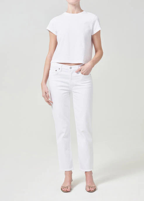 AGOLDE KYE MIDRISE STRAIGHT CROP JEANS